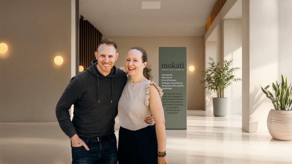 Hochzeitsdienstleister Podcast "MOKATI Wedding Campus UNCUT" - von Claudia & Andy